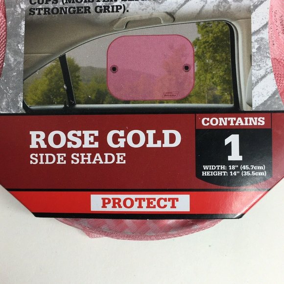 Genuine Dickies Side Window Sun Shade Car Passenger Protection Pink Rose Gold - Picture 6 of 12